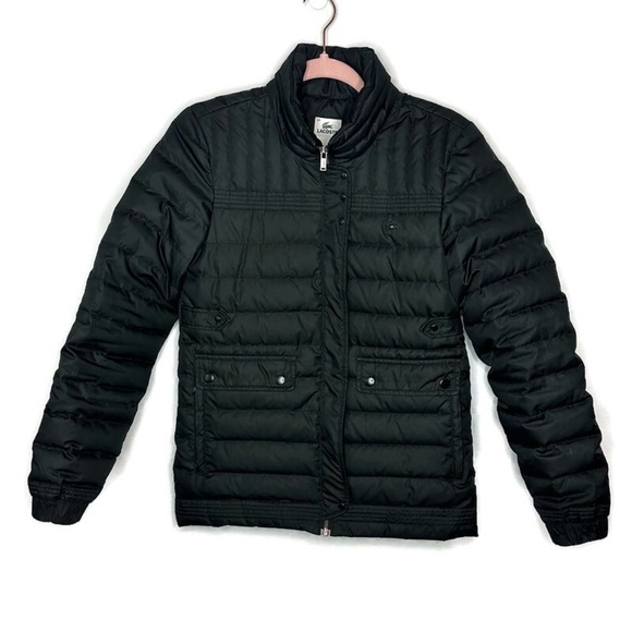 Lacoste Jackets & Blazers - 💸Sold💸 Lacoste Black Down Puffer Jacket Size 34 Small